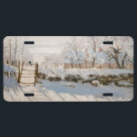 Claude Monet - The Magpie License Plate<br><div class="desc">The Magpie / La Pie - Claude Monet,  Oil on Canvas, 1868-1869</div>