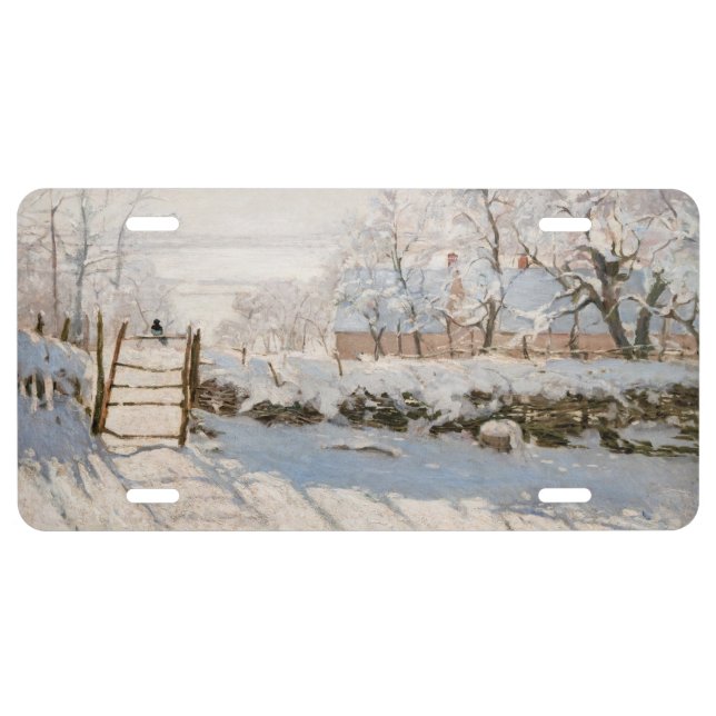 Claude Monet - The Magpie License Plate (Front)
