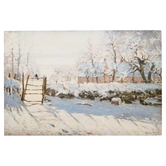 Claude Monet - The Magpie Metal Print (Front)