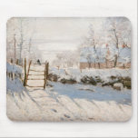 Claude Monet - The Magpie Mouse Pad<br><div class="desc">The Magpie / La Pie - Claude Monet,  Oil on Canvas, 1868-1869</div>