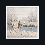Claude Monet - The Magpie Napkins<br><div class="desc">The Magpie / La Pie - Claude Monet,  Oil on Canvas, 1868-1869</div>