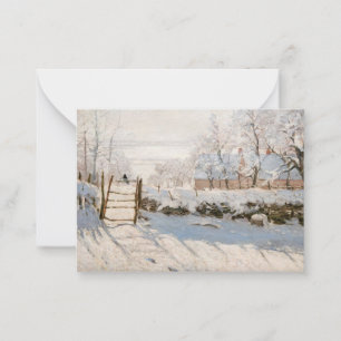 Claude Monet - The Magpie Note Card