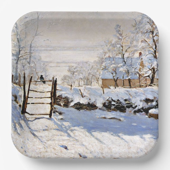 Claude Monet, The Magpie Paper Plates (Front)