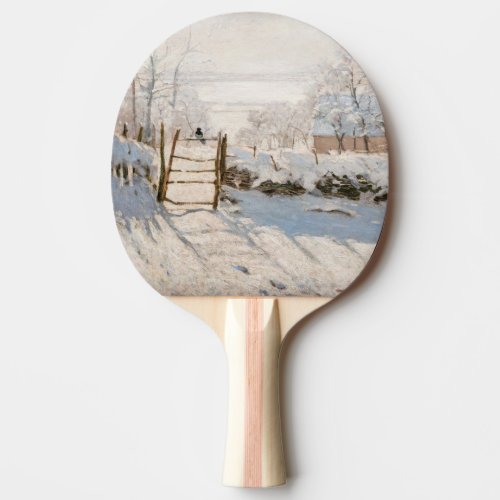 Claude Monet _ The Magpie Ping Pong Paddle