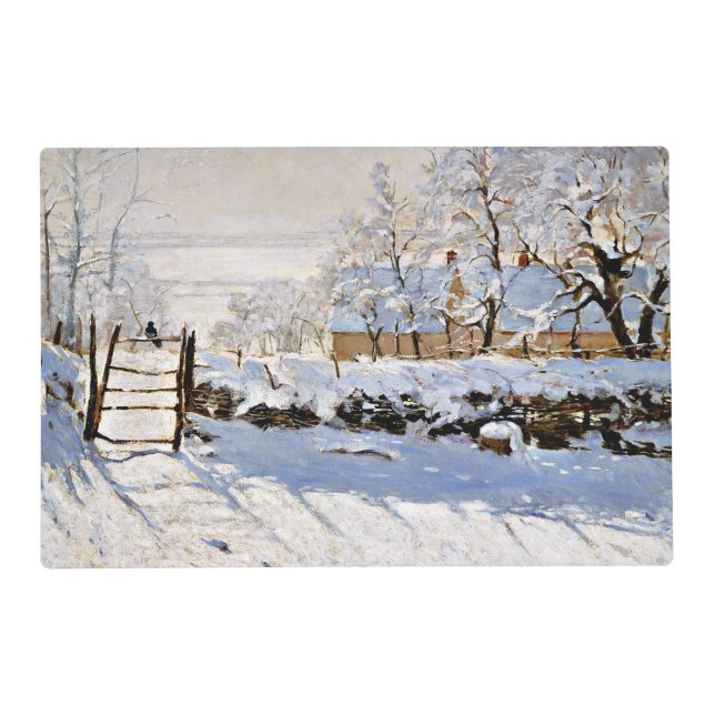 Claude Monet, The Magpie, Placemat (Front)