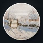 Claude Monet - The Magpie PopSocket<br><div class="desc">The Magpie / La Pie - Claude Monet,  Oil on Canvas, 1868-1869</div>