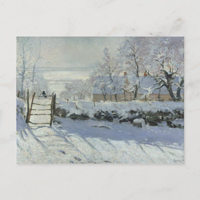 Claude Monet - The Magpie Postcard (Front)
