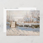 Claude Monet - The Magpie Postcard<br><div class="desc">The Magpie / La Pie - Claude Monet,  Oil on Canvas, 1868-1869</div>