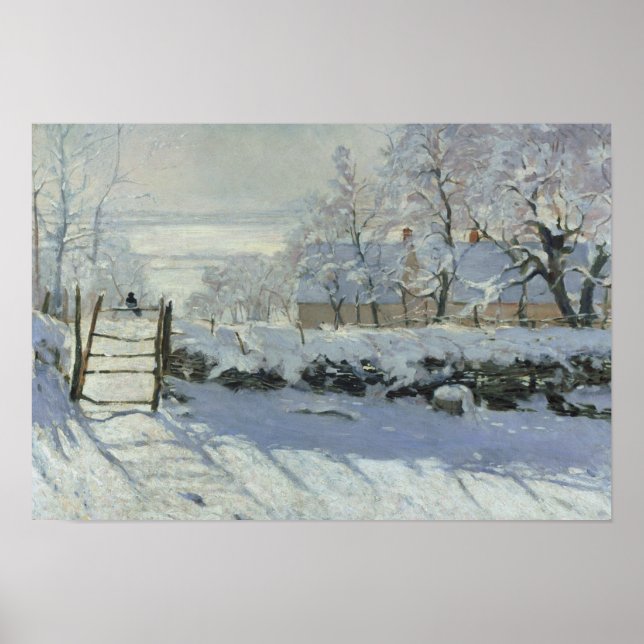 Claude Monet - The Magpie Poster (Front)