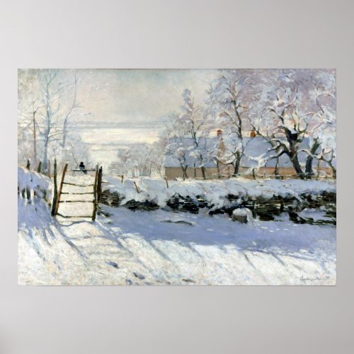 Claude Monet The Magpie Poster