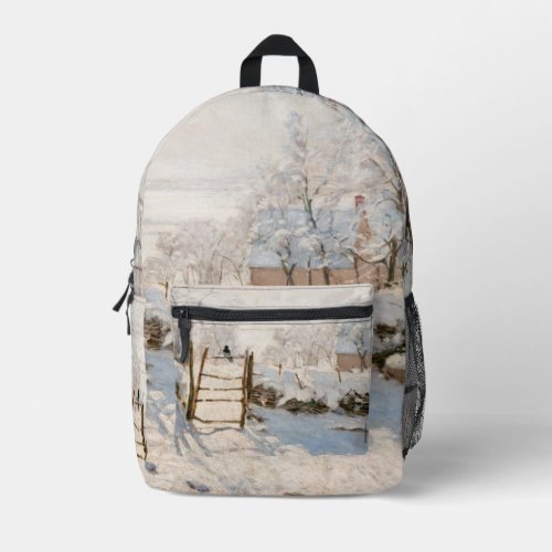Claude Monet _ The Magpie Printed Backpack