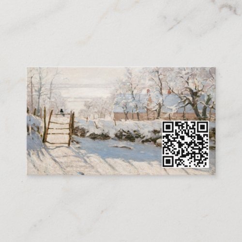Claude Monet _ The Magpie _ QR Code Business Card