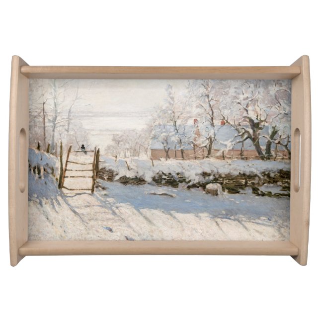 Claude Monet - The Magpie Serving Tray (Front)