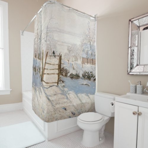 Claude Monet _ The Magpie Shower Curtain