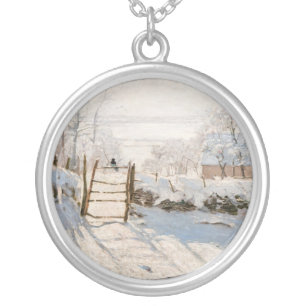 Claude Monet - The Magpie Silver Plated Necklace
