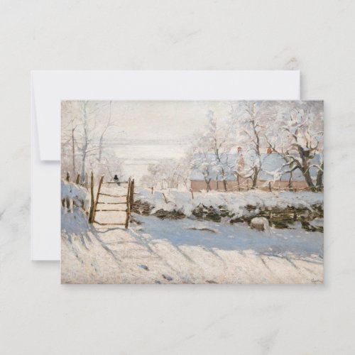 Claude Monet _ The Magpie Thank You Card
