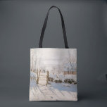 Claude Monet - The Magpie Tote Bag<br><div class="desc">The Magpie / La Pie - Claude Monet,  Oil on Canvas, 1868-1869</div>