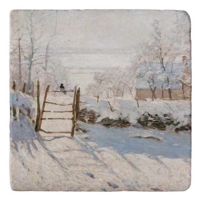 Claude Monet - The Magpie Trivet (Front)