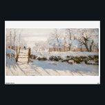 Claude Monet - The Magpie Wall Decal<br><div class="desc">The Magpie / La Pie - Claude Monet,  Oil on Canvas, 1868-1869</div>
