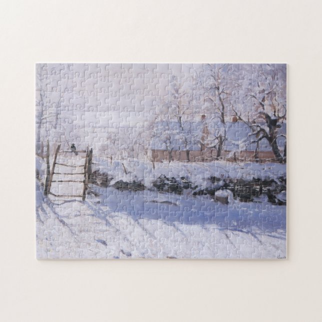  Claude Monet The Magpie Winter Snow  Jigsaw Puzzle (Horizontal)