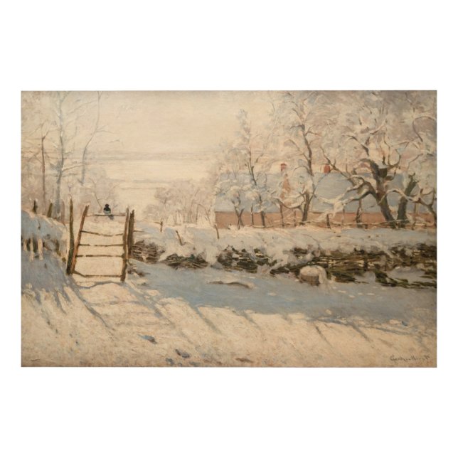 Claude Monet - The Magpie Wood Wall Art (Front)