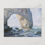 Claude Monet | The Manneporte Etretat Postcard<br><div class="desc">The Manneporte Etretat by Claude Monet � Bridgeman Images</div>
