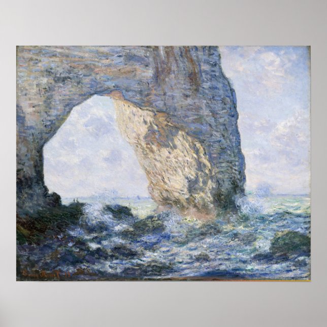 Claude Monet | The Manneporte Etretat Poster (Front)