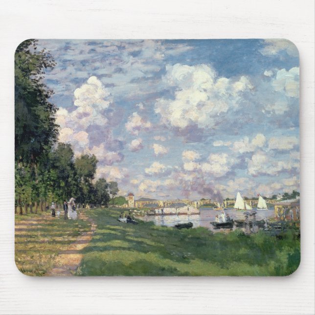 Claude Monet | The Marina at Argenteuil, 1872 Mouse Pad (Front)