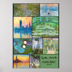 Claude Monet - The Most Famous paintings Poster
