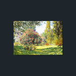 Claude Monet - The Parc Monceau Canvas Print<br><div class="desc">Claude Monet - The Parc Monceau - Painted in 1876 ~ Monet was one of the founders of French Impressionist painting and is considered one of the most important painters in history. Please note: The size you choose may change the overall look of the artwork, so please review the online...</div>