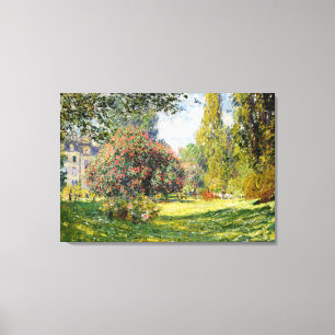 Claude Monet - The Parc Monceau Canvas Print