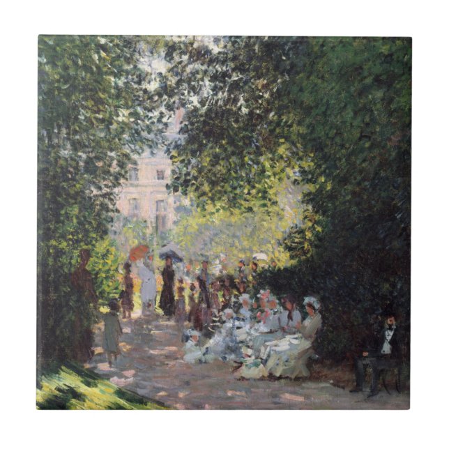 Claude Monet | The Parc Monceau Ceramic Tile (Front)
