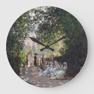 Claude Monet The Parc Monceau Large Clock