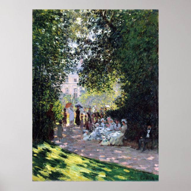 Claude Monet The Parc Monceau Poster (Front)