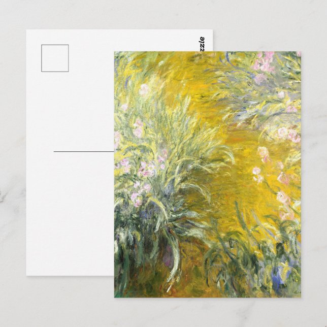 Claude Monet The Path through the Irises Art Postcard (Front/Back)