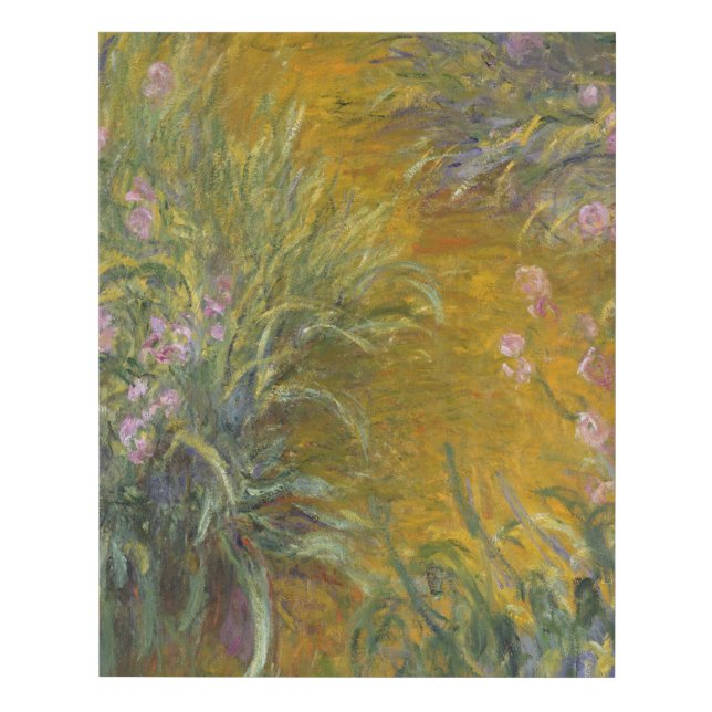 Claude Monet | The Path through the Irises Faux Canvas Print (Front)