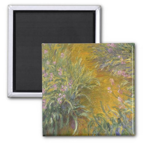 Claude Monet  The Path through the Irises Magnet