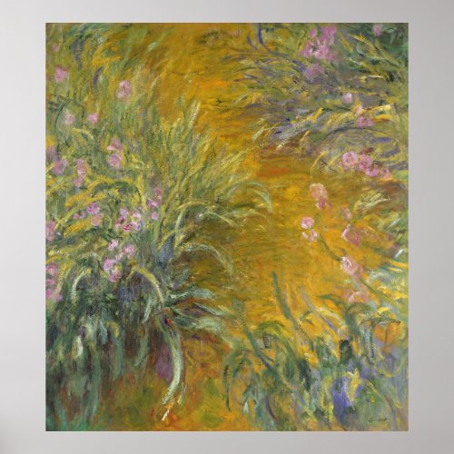 Claude Monet  The Path through the Irises Poster