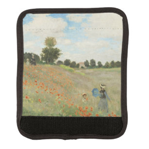 Claude Monet The Poppy Field near Argenteuil Art Luggage Handle Wrap