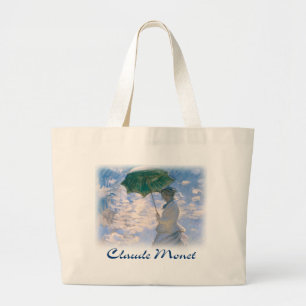 Claude Monet - The Promenade (Detail) Large Tote Bag