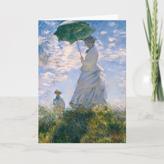 Claude Monet - The Promenade Holiday Card (Front)