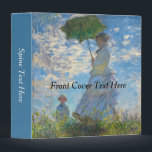 Claude Monet - The Promenade, Woman with a Parasol 3 Ring Binder<br><div class="desc">The Promenade,  Woman with a Parasol / Madame Monet and Her Son / La Promenade / La Femme a l'ombrelle - Claude Monet,  1875</div>