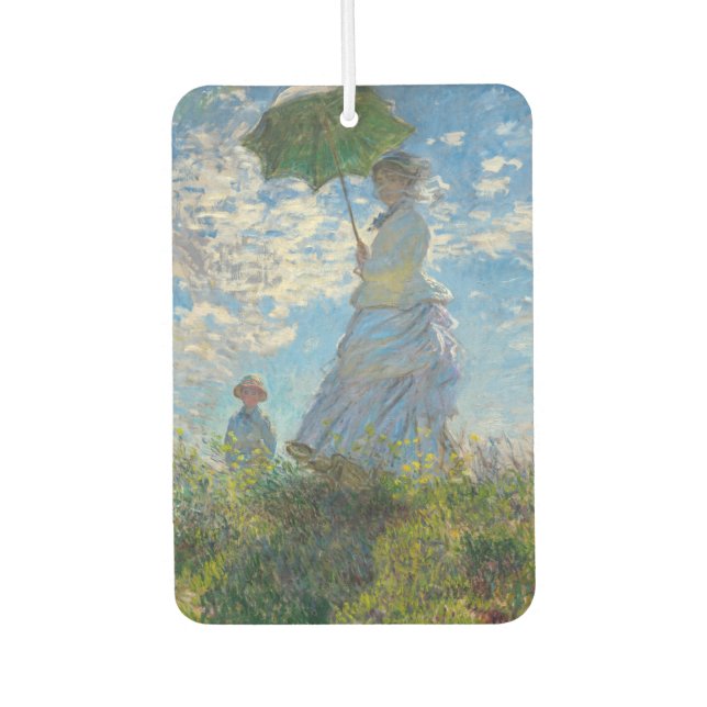 Claude Monet - The Promenade, Woman with a Parasol Air Freshener (Front)
