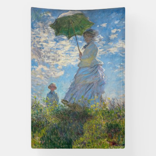 Claude Monet _ The Promenade Woman with a Parasol Banner