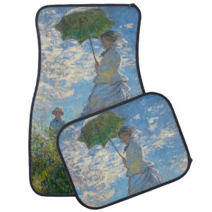Claude Monet - The Promenade, Woman with a Parasol Car Floor Mat