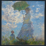 Claude Monet - The Promenade, Woman with a Parasol Cloth Napkin<br><div class="desc">The Promenade,  Woman with a Parasol / Madame Monet and Her Son / La Promenade / La Femme a l'ombrelle - Claude Monet,  1875</div>