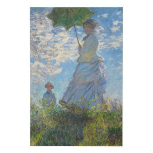Claude Monet - The Promenade, Woman with a Parasol Faux Canvas Print