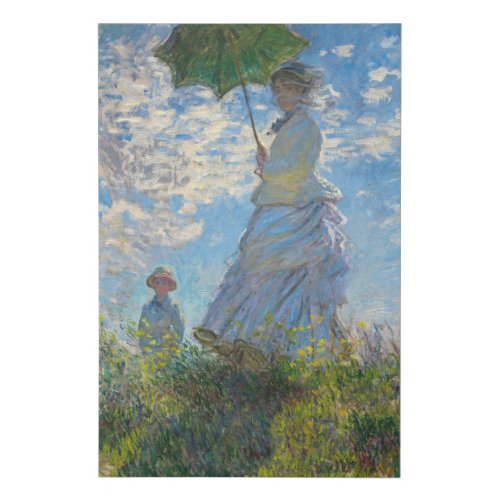 Claude Monet _ The Promenade Woman with a Parasol Faux Canvas Print