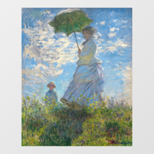 Claude Monet - The Promenade, Woman with a Parasol Floor Decals