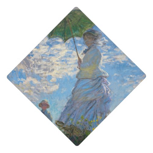 Claude Monet _ The Promenade Woman with a Parasol Graduation Cap Topper